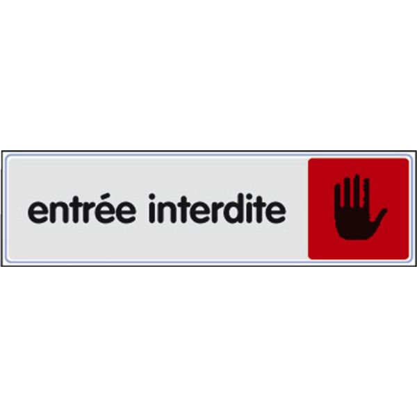 Plaquette avertissement et prévention incendie